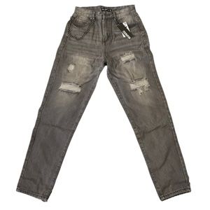 Federation jeans moda distressed jeans grey size 16